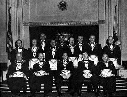Mount Tom Lodge Officers 1950