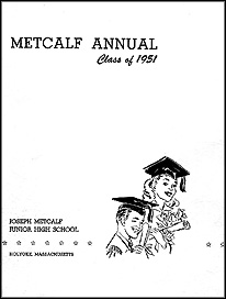 Joseph Metcalf Junior High School Yearbook Cover, 1951