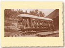 Car leaving Lower Station, Mt. Tom Railroad