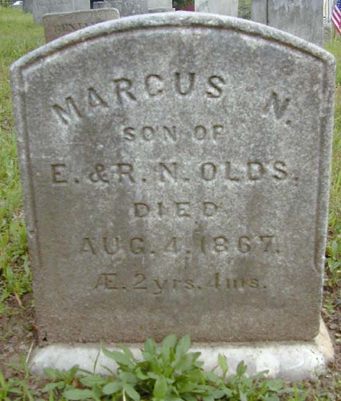 Tombstone of Marcus N. Olds