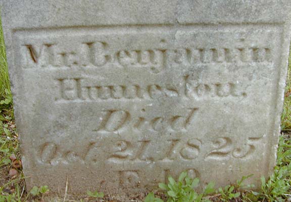 Tombstone of Benjamin Humeston