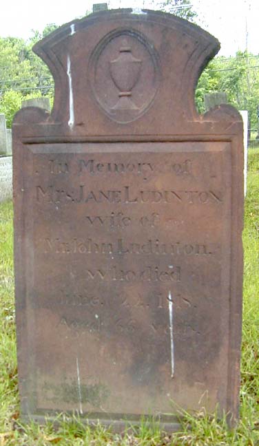 Tombstone of Jane Ludington