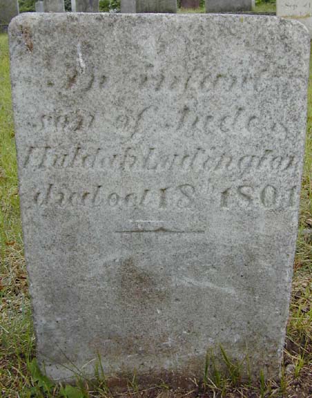 Tombstone of the son of Jude Ludington