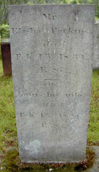 Tombstone of Elisha Perkins