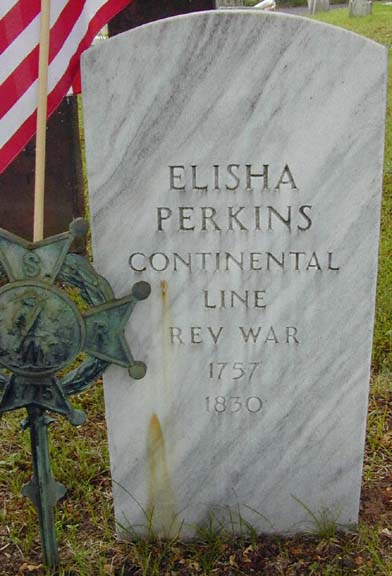 Tombstone of Elisha Perkins