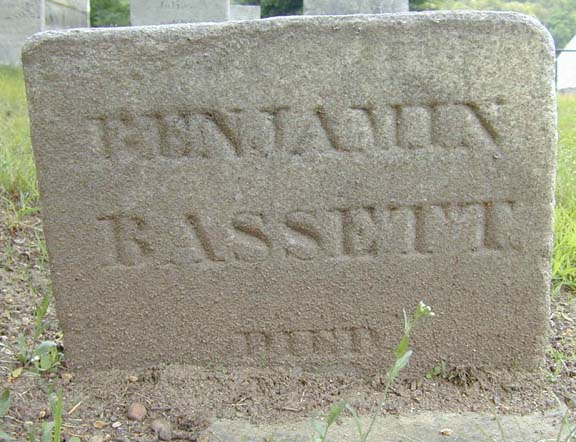 Tombstone of Benjamin Basset, Holyoke, MA