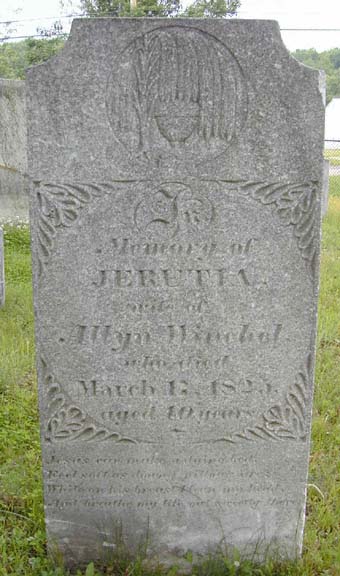 Tombstone of Jerutia Winchel