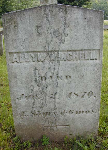 Tombstone of Allyn Winchel
