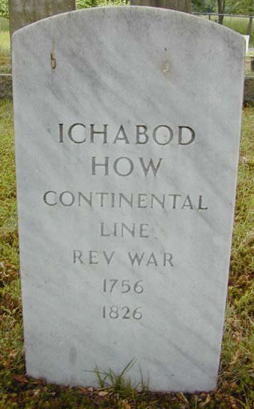 Tombstone of Ichabod Howe, Holyoke, MA