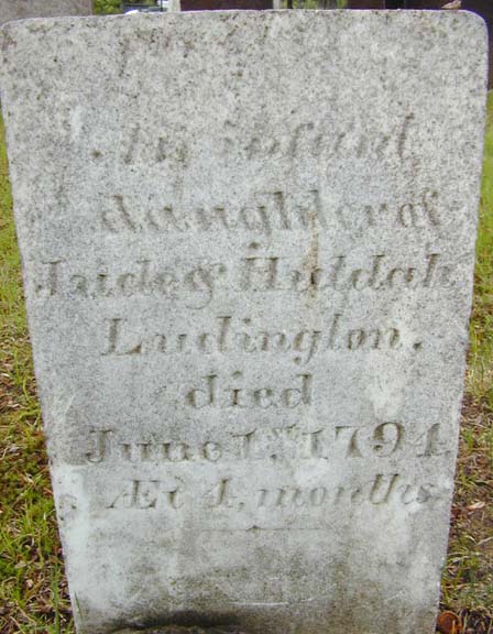 Tombstone of Ludington infant, Holyoke, MA