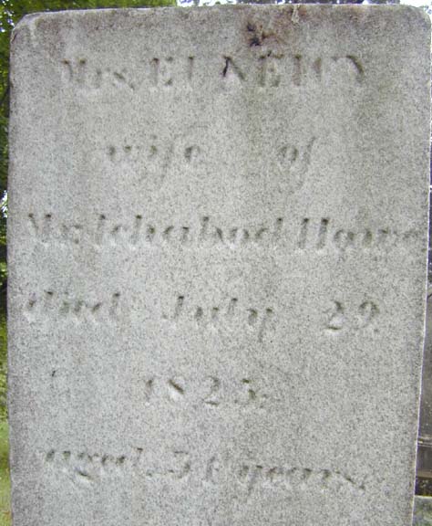 Tombstone of Euneicy Howe, Holyoke, MA