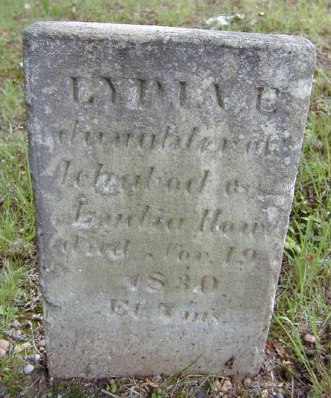 Tombstone of Lydia E. Howe, Holyoke, MA
