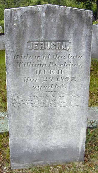 WTombstone of William Perkins, Holyoke, MA