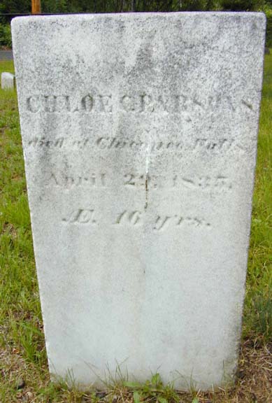 Tombstone of Chloe C. Parsons, Holyoke, MA