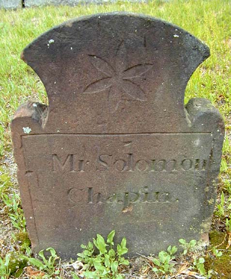 Tombstone of Solomon Chapin, Holyoke, MA