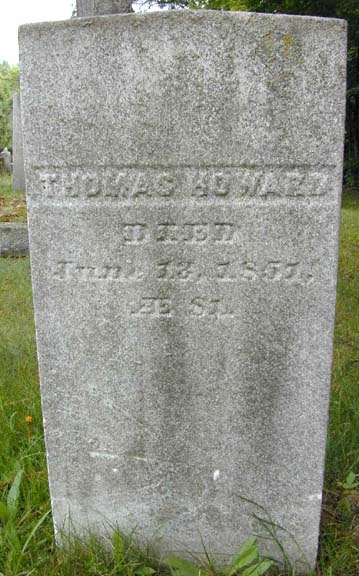 Tombstone of Thomas Howard