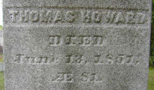 Tombstone of Thomas Howard