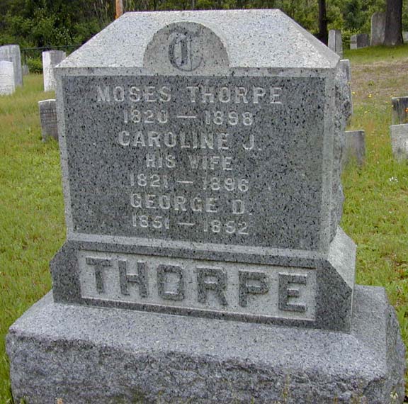 Thorpe Family Memorial Inscription, Holyoke, MA