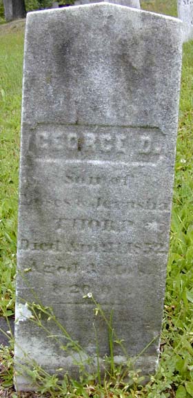 Tombstone of George D. Thorp