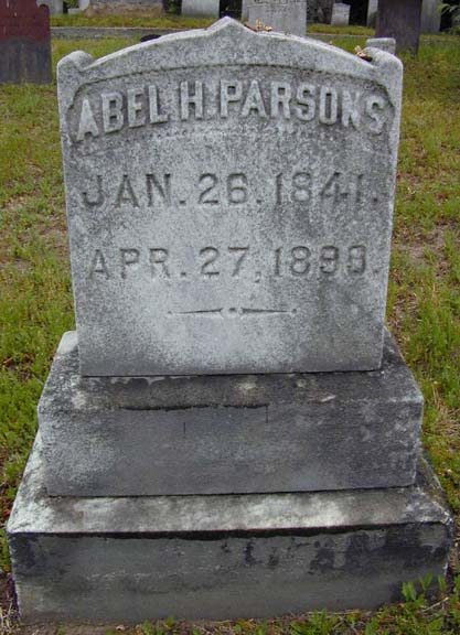 Tombstone of Abel Parsons