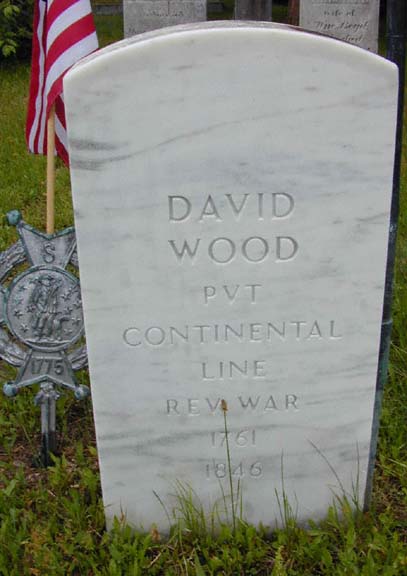 Tombstone of David Wood