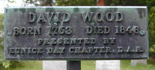 Tombstone of David Wood