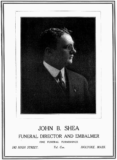 John B. Shea, Funeral Director